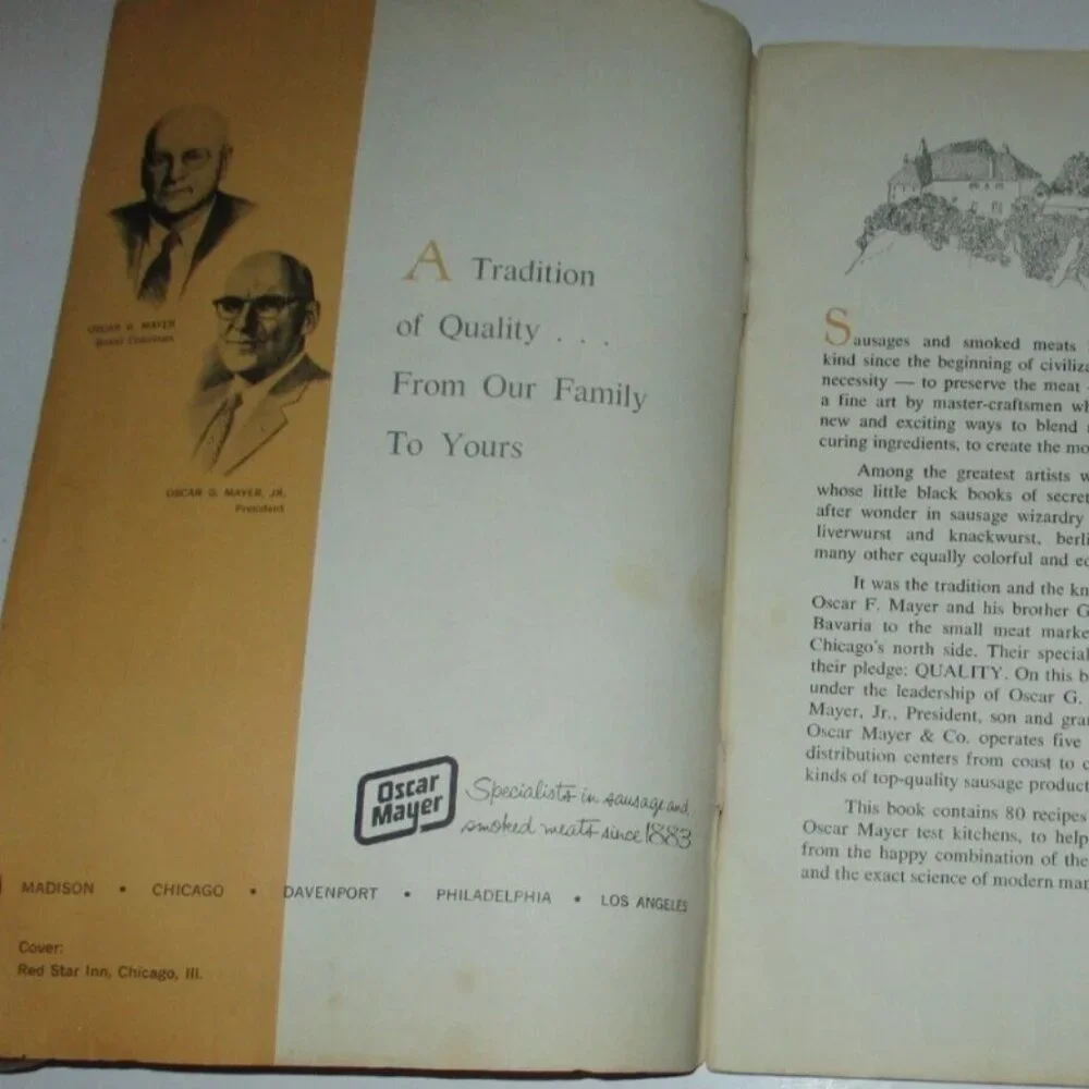 1950's Mid Century Oscar Meyer Recipe Booklet 80 Favorites Cured Meat 6 x 9